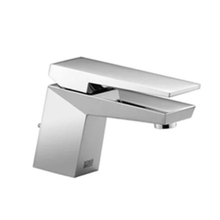 Single-lever basin mixer with pop-up waste