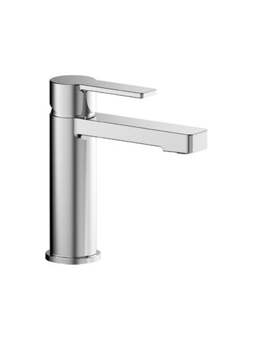 Single-lever basin mixer with pop-up waste