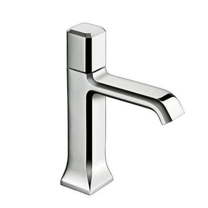 Single-lever basin mixer with pop-up waste