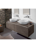 Surface-mounted washbasin, round