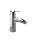 Single-lever basin mixer with pop-up waste