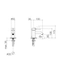 Single-lever basin mixer with pop-up waste