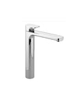 Single-lever basin mixer with raised base