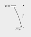 Table luminaire - GLANCE, curved