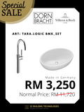 Tara.Logic BMX Set - Surface-mounted washbasin with basin mixer set