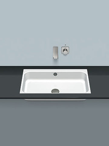 Flush built-in washbasin, rectangular