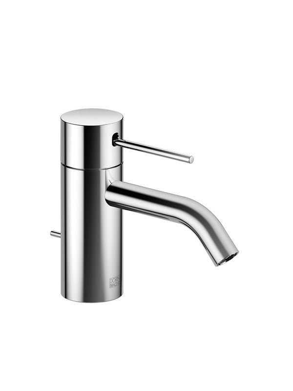 Single-lever basin mixer with pop-up waste