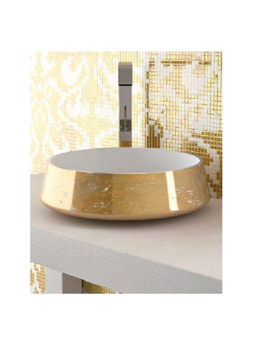 Countertop washbasin, round